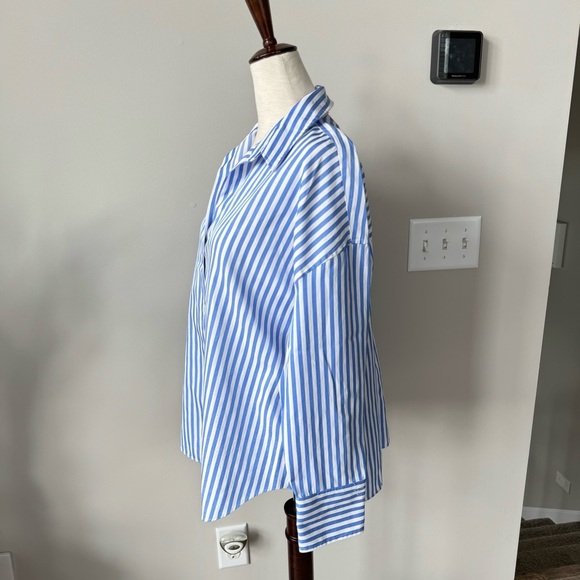 Zara Basic Strip Le Button Down - Wrinkle Resistant - Picture 7 of 8